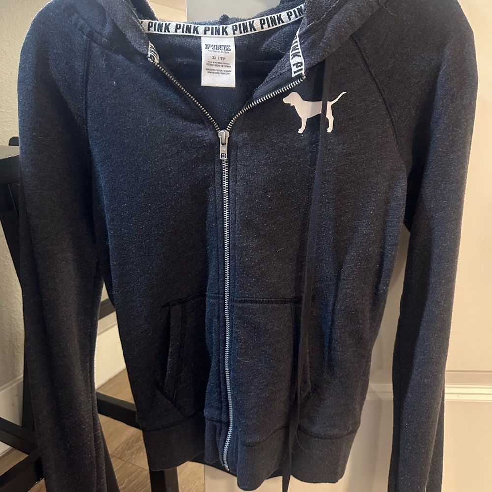 Victoria's Secret Blue Jacket Casual Zip-Up